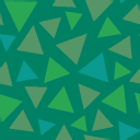 Summer green triangular grass pattern from Animal Crossing