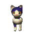 small 3d cat wobbling its head