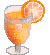 orange drink with orange slice
