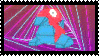 vaporwave porygon stamp