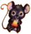 small black mouse holding a piece of cheese